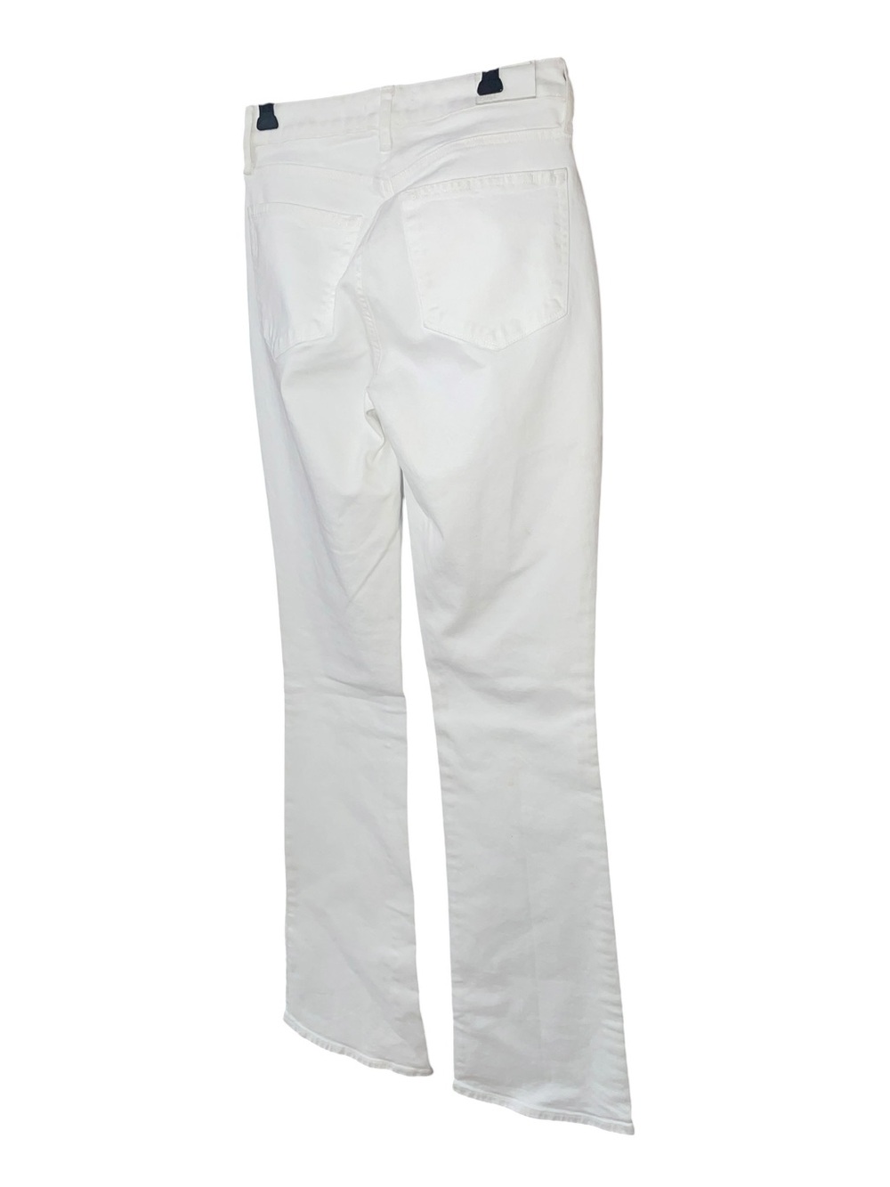 PAIGE Monica Flare Jeans White High Rise Stretch Denim NWOT 27